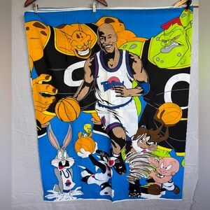 Vintage 1996 Space Jam Michael Jordan Tune Squad Characters Banner 2 Panels